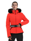 Women's Gsou Snow Mountain Chic Down Ski Jacket With Removable Faux Fur Hood