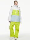 Women's Arctic Queen Mountain Windbreaker Thermal Snow Suits with Overalls Bibs