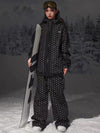 Women's Mountain Fancy Polka Dot Stars Freestyle Snow Suits