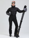 Women's Alpine Luxe DownTop Fleece-Lined Winter Glam Ski Jumpsuit