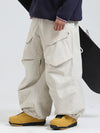 Men's Gsou Snow Urban Slope KneeFlex Cargo Pockets Baggy Snow Pants