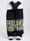 Women's Swaggy Knee Reflective Graphic Panel Cargo Snow Pants