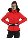 Women's Gsou Snow Mountain Chic Down Ski Jacket With Removable Faux Fur Hood