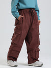 Women's Gsou Snow Alpine Cruiser Fleece Oversize Baggy Snowboard Pants