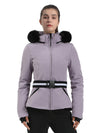 Women's Gsou Snow Mountain Chic Down Ski Jacket With Removable Faux Fur Hood