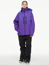 Women's Arctic Queen Mountain Windbreaker Thermal Snow Suits with Overalls Bibs