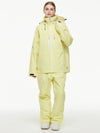 Women's Arctic Queen Mountain Windbreaker Thermal Snow Suits with Overalls Bibs