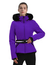 Women's Gsou Snow Mountain Chic Down Ski Jacket With Removable Faux Fur Hood