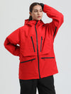 Women's Gsou Snow Durable Mountain Pro All Function Cargo Snow Jacket