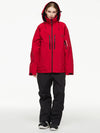 Women's Arctic Queen Mountain Windbreaker Thermal Snow Suits with Overalls Bibs