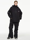 Women's Arctic Queen Mountain Windbreaker Thermal Snow Suits with Overalls Bibs