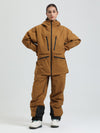 Women's Gsou Snow Durable Mountain Pro All Function Cargo Snow Suit