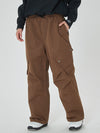 Women's Mountain Chill Swag Cargo Pockets Baggy Snow Pants