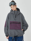 Women's Winter Bomber Baggy Snowboard Jacket Big Cargo Pocket Snow Coat