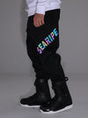 Men's Searipe Unisex Winter Discover Reflective Letters Snow Pants Ski Bibs