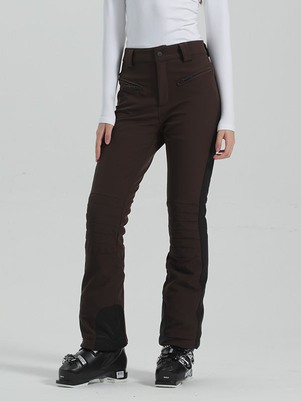 Women's Gsou Snow Elegant Stretch Flare Ski Pants