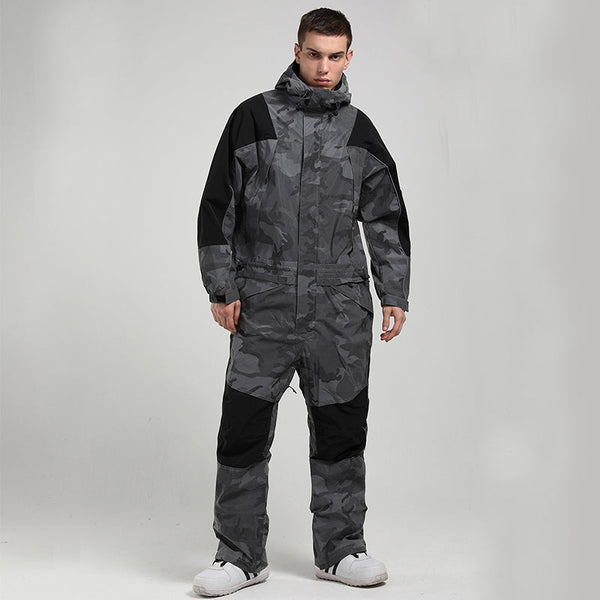 Men's Mountain Destroyer Snowshredding One Piece Ski Suits Winter Snowsuits