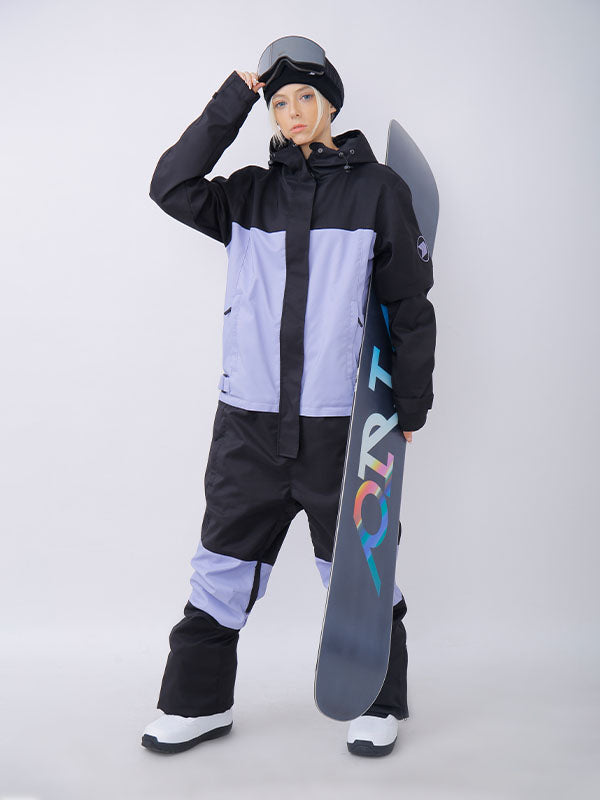 Women's Snowverb Alpine Ranger Colorblock One Piece Snowsuit