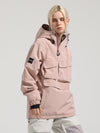 Women's Gsou Snow Winter Action Anorak Cargo Snowboard Jacket