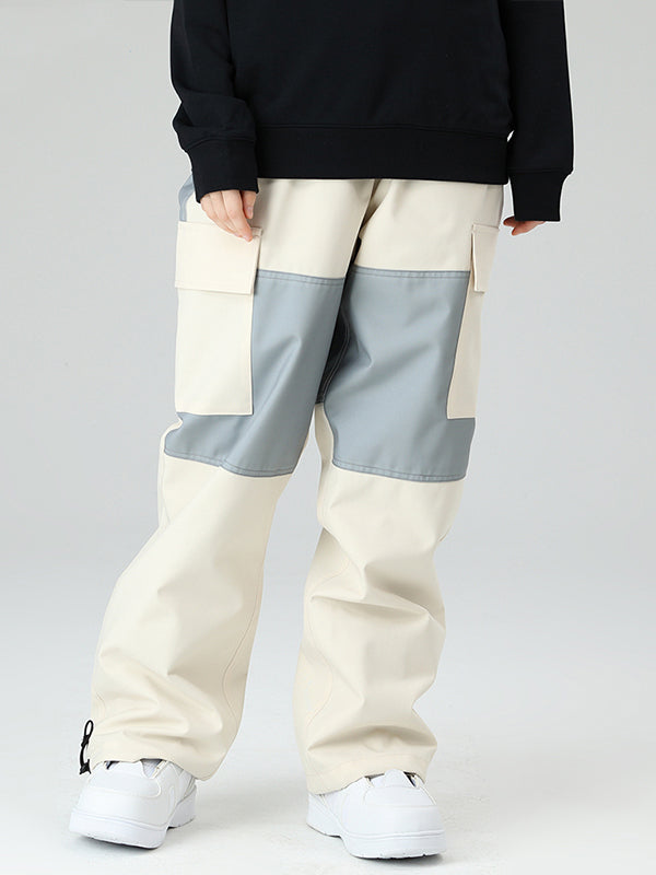 Women's Searipe Winter Freerider Colorblock Cargo Snow Pants