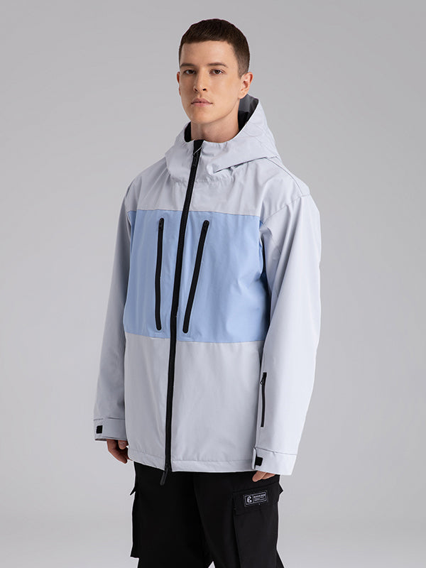 Men's Searipe Independent Colorblock Windbreaker Snow Jacket